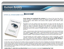 Tablet Screenshot of humanreality.org